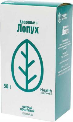 Травяной чай ЗДОРОВЬЕ+ лопух, 50 г – фото 1
