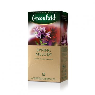 Чай Spring Melody черный с чабрецом 25 пакетиков