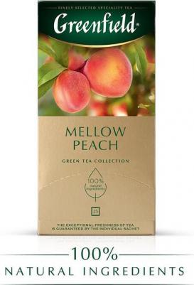 Зеленый чай в пакетиках Peach Mellow, 25 шт – фото 6