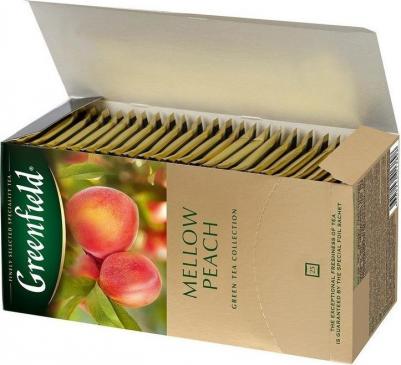 Зеленый чай в пакетиках Peach Mellow, 25 шт – фото 7