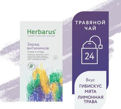 Чай Заряд витаминов травяной 24 пакетика – фото 2