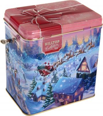 Чай листовой "Шкатулка Музыкальный зимний подарок Королевское золото Снеговики", черный, 100 г – фото 1