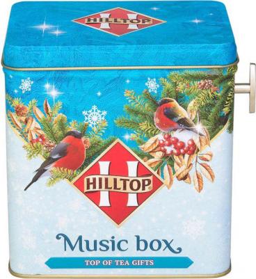 Чай листовой "Шкатулка Музыкальный зимний подарок Королевское золото Снеговики", черный, 100 г – фото 4