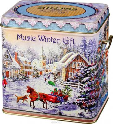 Чай листовой "Шкатулка Музыкальный зимний подарок Королевское золото Снеговики", черный, 100 г – фото 10