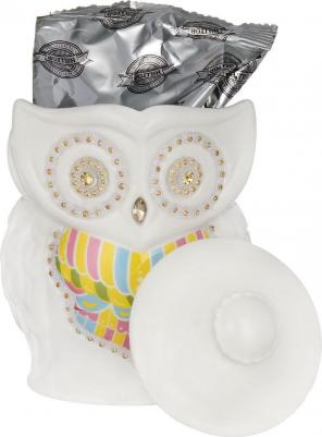 Черный лист черный листовой чай, 50 г (керамическая чайница "Сова") – фото 1