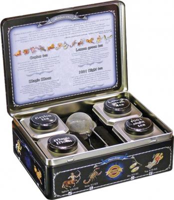 "Зодиак" набор зеленого и черного листового чая в шкатулке, 200 г – фото 4