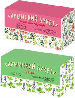 Травяной чай Черника и каркаде/Мята, 2 шт по 20 пак – фото 2