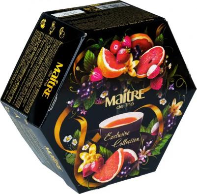 Чай "de The Exclusive Collection", набор, 12 видов, 60 пакетиков в конвертах по 2 г, бак301 – фото 12