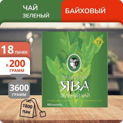 Чай, зеленый, 100 пакетиков с ярлычками по 2 г, 0880-18 – фото 3