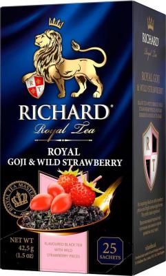 Чай Royal Goji & Wild Strawberry,черный,ароматизированный, 25шт/уп – фото 11