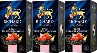 Чай Royal Goji & Wild Strawberry,черный,ароматизированный, 25шт/уп – фото 20