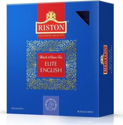 Чай English elite tea, смесь зеленого и черного чая, 100 пак – фото 3