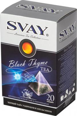 Чай Black Thyme черный с чабрецом 20 пакетиков – фото 3