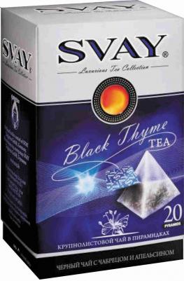 Чай Black Thyme черный с чабрецом 20 пакетиков – фото 4