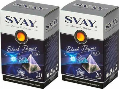 Чай Black Thyme черный с чабрецом 20 пакетиков – фото 7
