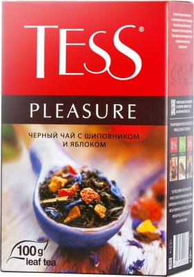 Чай черный Pleasure черный с шиповником и яблоком 100 г – фото 7