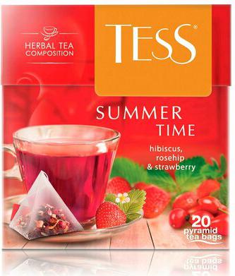 Summer Time травяной чай с гибискусом, шиповником и клубникой в пирамидках, 20 шт – фото 7