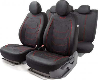 Комплект чехлов на сиденья ARW-1102 BK/RD жаккард