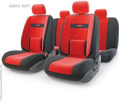 Комплект чехлов на сиденья Comfort COM-1105 BK/RD (M) – фото 5