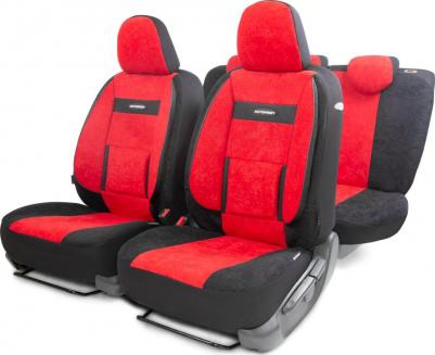 Комплект чехлов на сиденья Comfort COM-1105 BK/RD (M) – фото 6