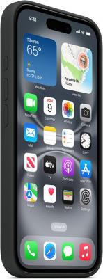 Чехол-крышка Silicone Case c MagSafe для iPhone 16, силикон, Black – фото 1