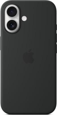 Чехол-крышка Silicone Case c MagSafe для iPhone 16, силикон, Black