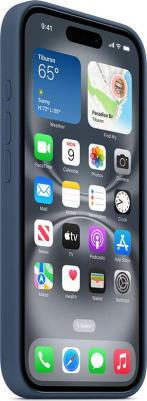 Чехол-крышка Silicone Case c MagSafe для iPhone 16, силикон, Denim – фото 1