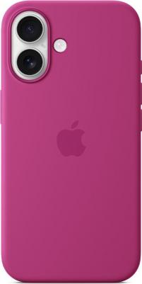 Чехол-крышка Silicone Case c MagSafe для iPhone 16, силикон, Fuchsia