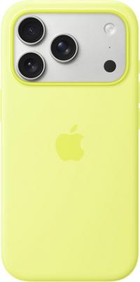 Чехол-крышка Silicone Case with MagSafe для iPhone 17 Pro, силикон, Neon Yellow