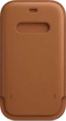 Чехол Leather Sleeve with MagSafe, для Apple iPhone 12/12 Pro, золотисто-коричневый [mhyc3ze/a] – фото 1