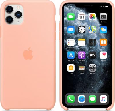 iPhone 11 Pro Max Silicone Case - Grapefruit, Силиконовый чехол для Iphone 11 Pro Мах цвета спелый грейпфрут – фото 3