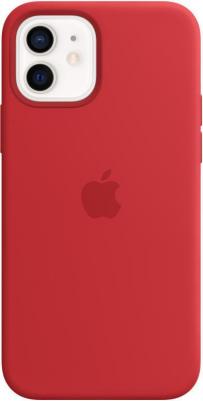 Клип-кейс Silicone Case with MagSafe для iPhone 12 / 12 Pro RED)