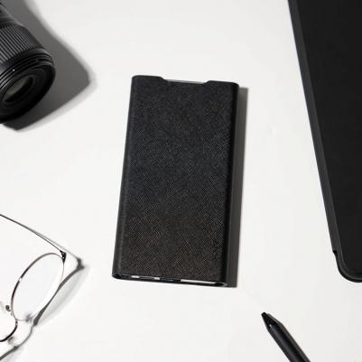 Чехол Bonnet Stand для Galaxy S25 Ultra кожа черный – фото 2