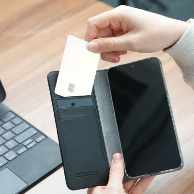 Чехол Mustang Diary для Galaxy для Galaxy S25+ кожа черный – фото 5