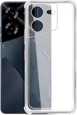 Чехол (клип-кейс) для Tecno Pova 5, противоударный, прозрачный [72321]