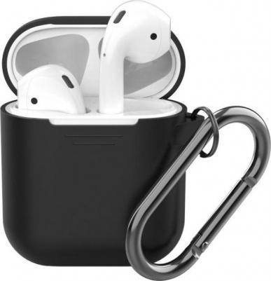 Чехол силиконовый для наушников Apple AirPods Черный арт.47005 – фото 2