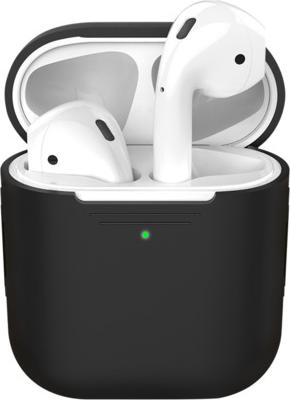 Чехол силиконовый для наушников Apple AirPods Черный арт.47005