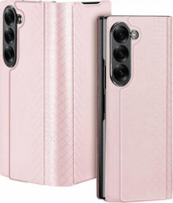 Чехол розового цвета с премиальной искусственной кожи от для Samsung Galaxy Z Fold 6, серия Bril Series Case – фото 1