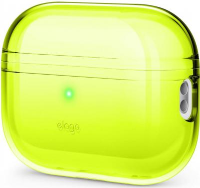Чехол Clear case для AirPods Pro 2 (2022), Neon Yellow
