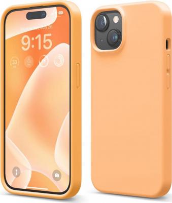 Чехол для iPhone 15 Plus Soft silicone Orange