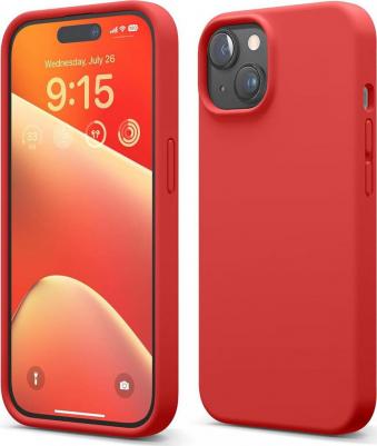 Чехол для iPhone 15 Plus Soft silicone Red