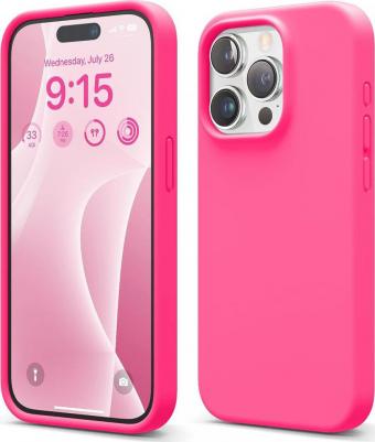 Чехол для iPhone 15 Pro Max Soft silicone Ice Red