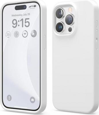 Чехол для iPhone 15 Pro Max Soft silicone White