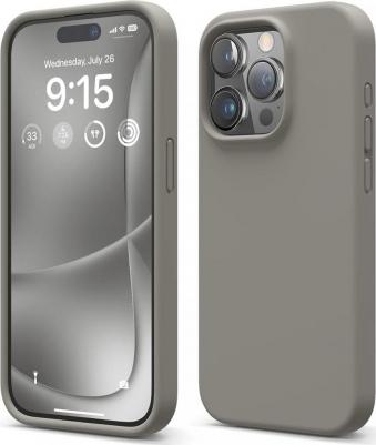 Чехол для iPhone 15 Pro Soft silicone Medium Gray