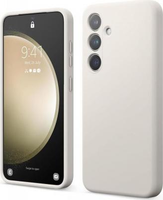 Чехол для Samsung Galaxy S24 силиконовый с покрытием Soft-touch, бежевый