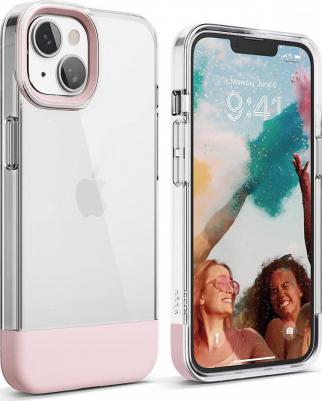 Чехол GLIDE для iPhone 14, прозрачный/розовый