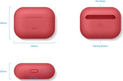 Чехол Silicone case для AirPods Pro, красный – фото 1