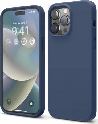 Чехол Soft Silicone Case для iPhone 14 Pro Max синий индиго