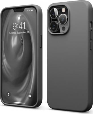 Чехол soft silicone для iphone 13 pro max, темно-серый