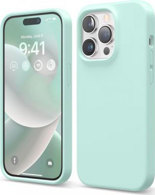 для iPhone 14 Pro чехол Soft silicone (Liquid) Aqua Sky